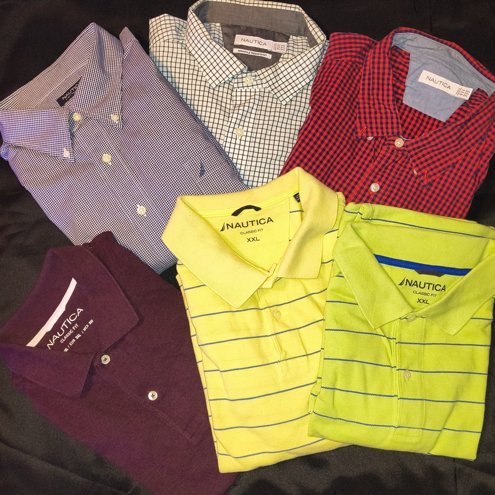 Nautica Men's Polo Shirts And Button Downs - Assorted Colors